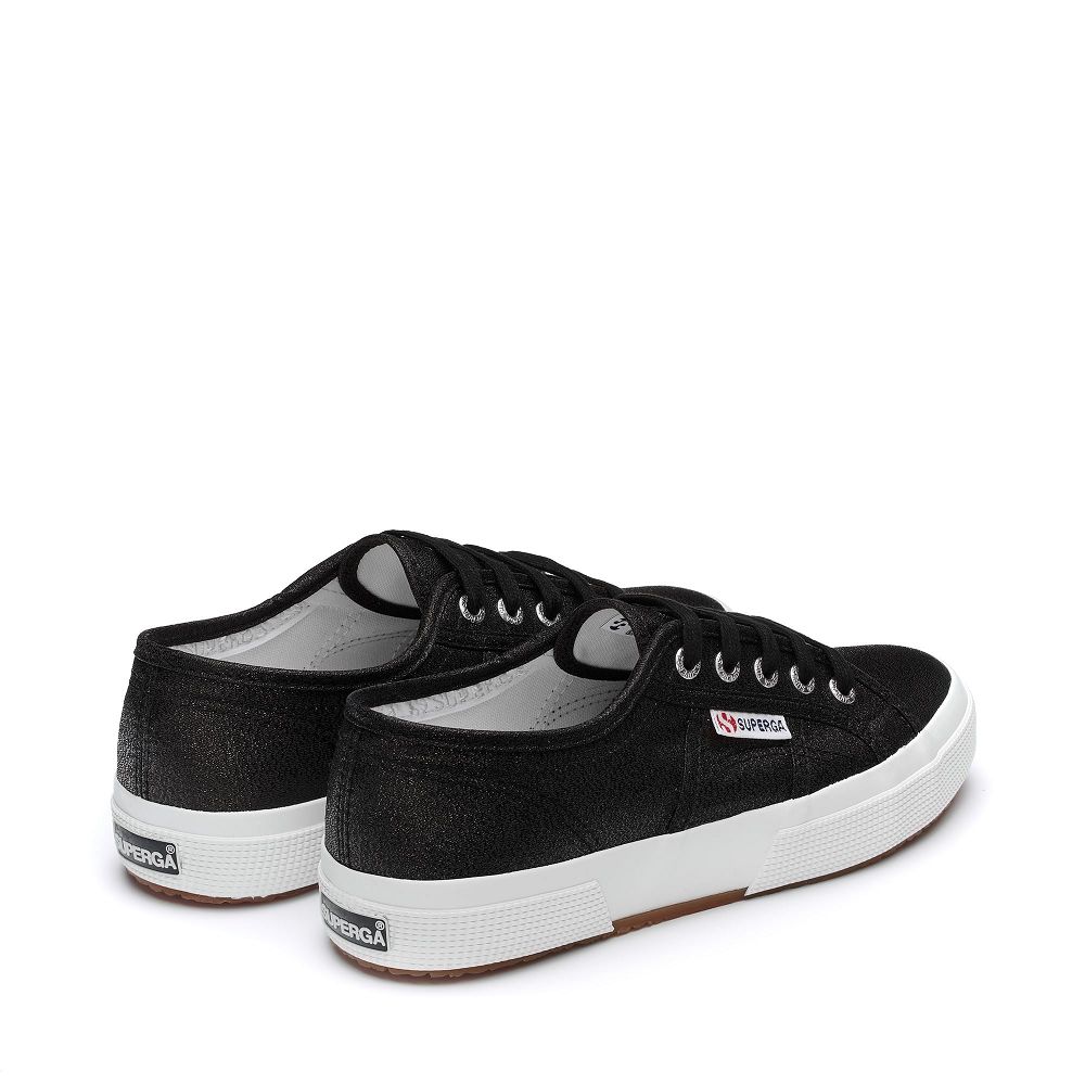 Superga 2750 Lamew Black Sneakers - Women's Sneakers USA | US7997406